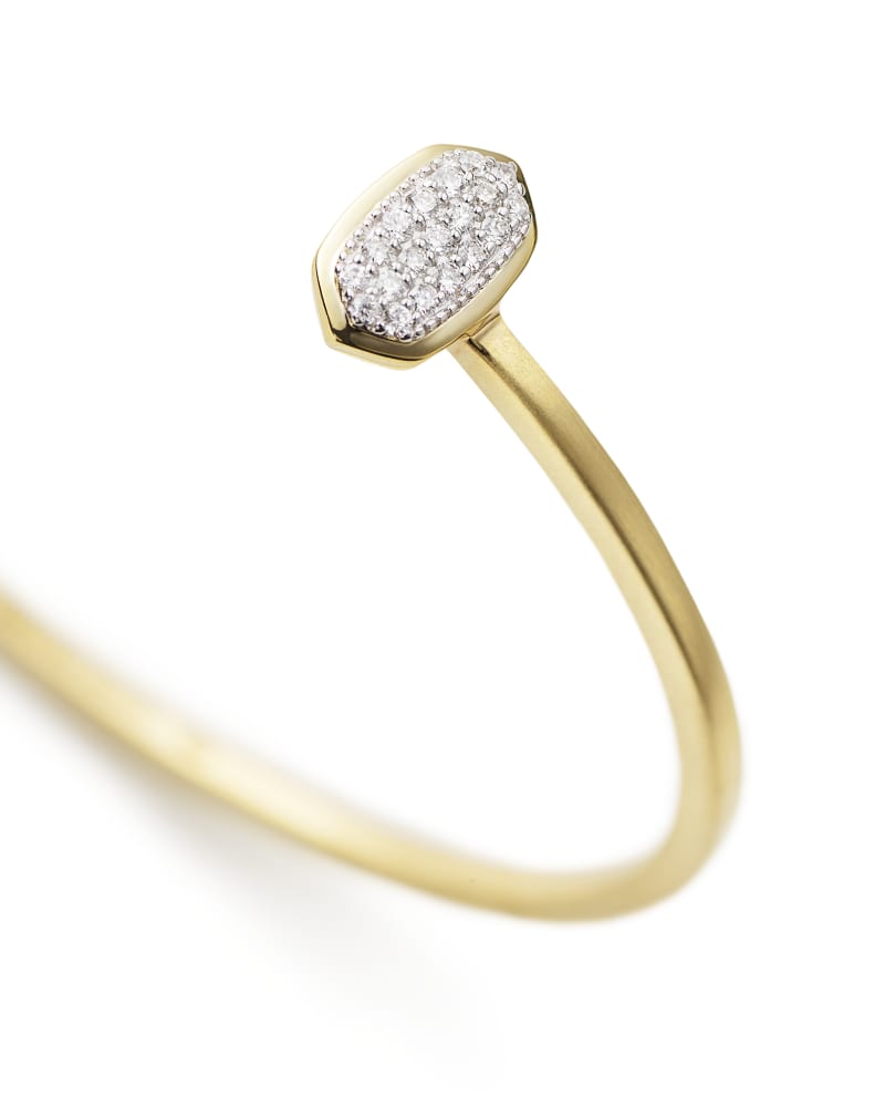 Elias Cuff Bracelet in Pave Diamond and 14k Yellow Gold image number 2