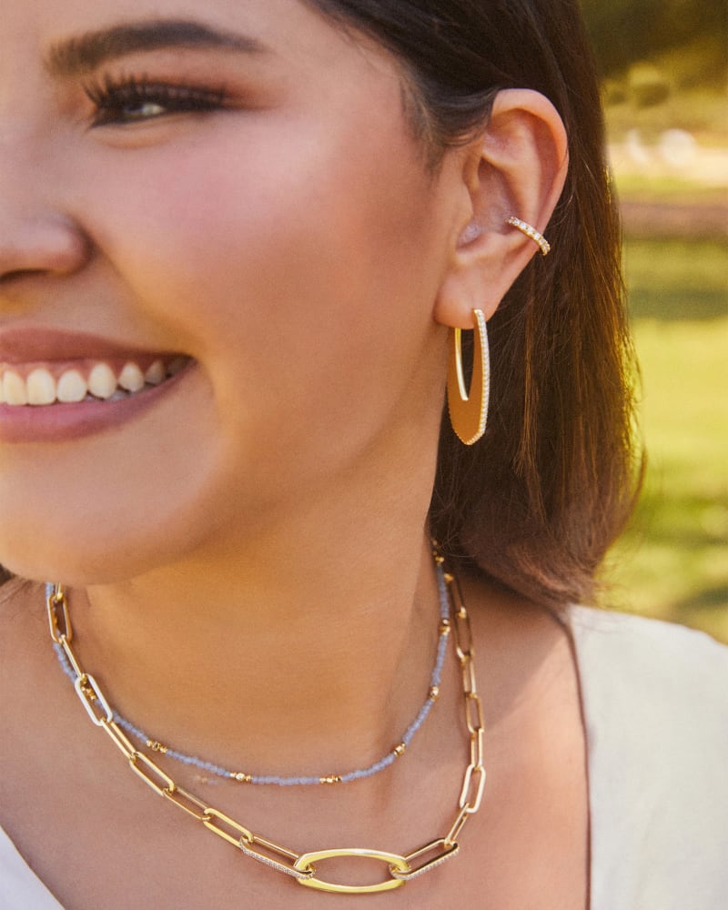 Adeline Hoop Earrings in Gold image number 1