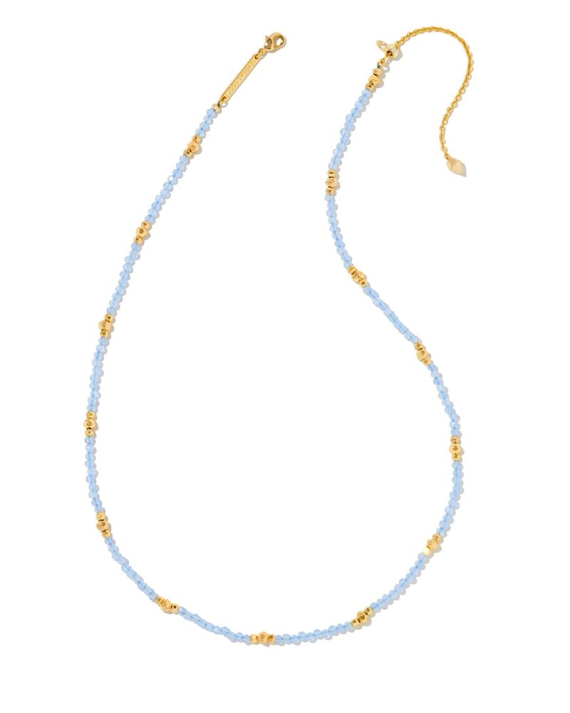 Britt Gold Choker Necklace in Periwinkle Cat’s Eye image number 0