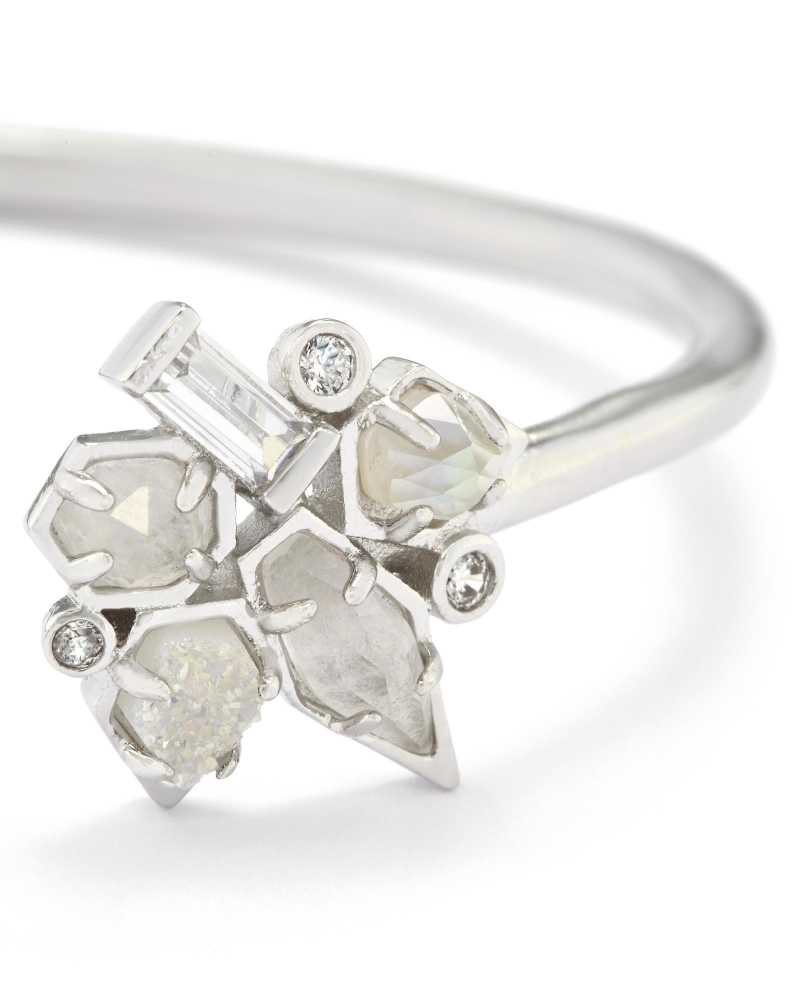 Alectra Cuff Bracelet in Silver image number 2