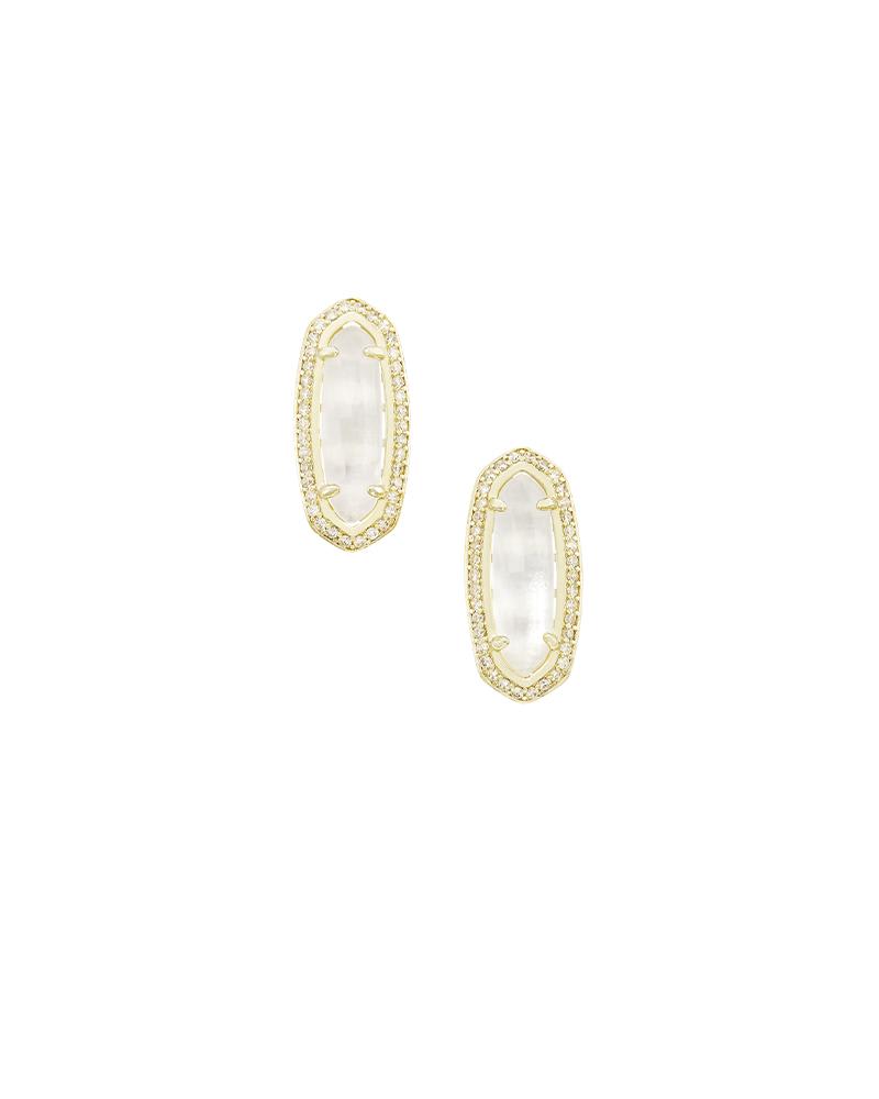 Aston Stud Earrings in Ivory Pearl image number 0