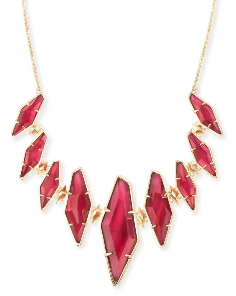 Berniece Collar Necklace in Burgundy Illusion image number 2