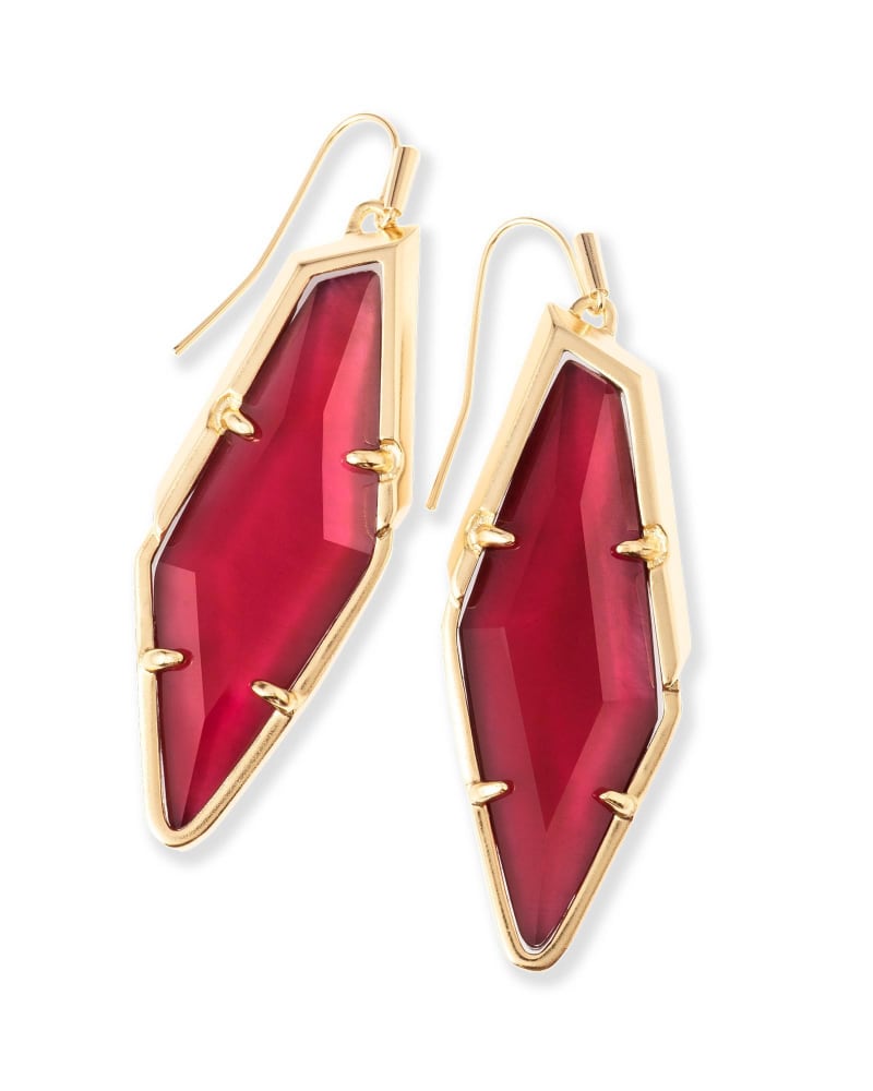 Bexley Drop Earrings in Burgundy Illusion image number 0