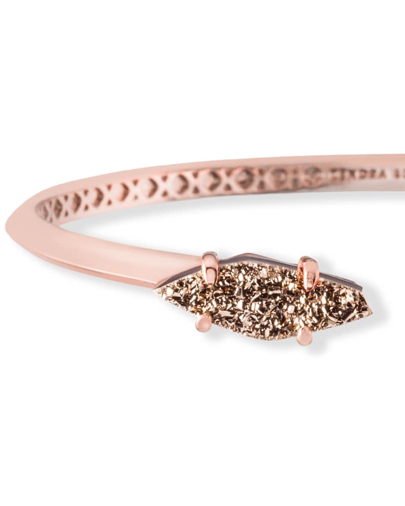 Bianca Cuff Bracelet in Rose Gold Drusy image number 1