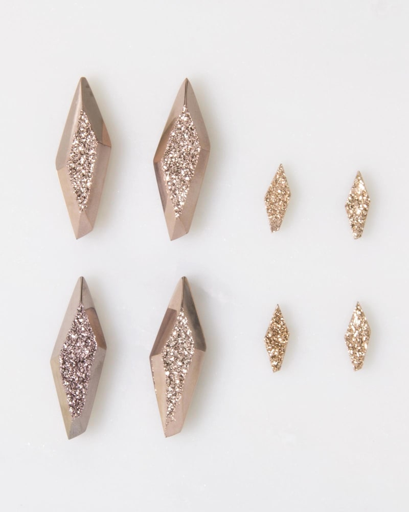Bianca Cuff Bracelet in Rose Gold Drusy image number 4