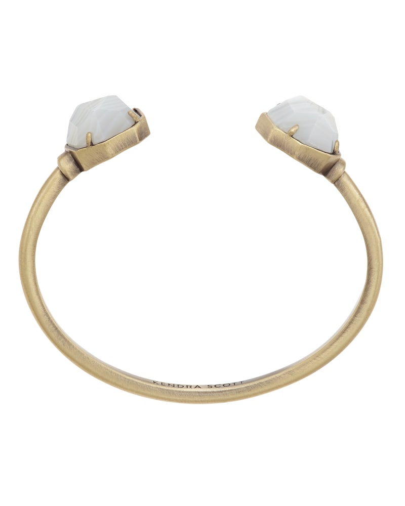 Brinkley Bracelet in White Banded Agate image number 2