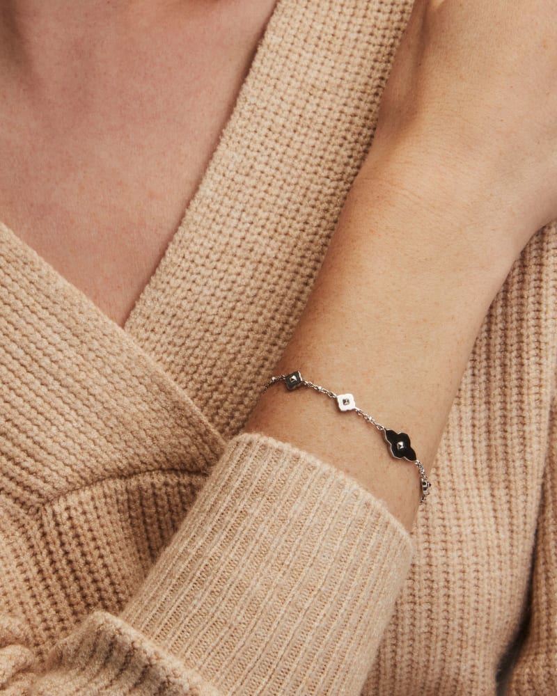 Abbie Delicate Chain Bracelet in Silver image number 1