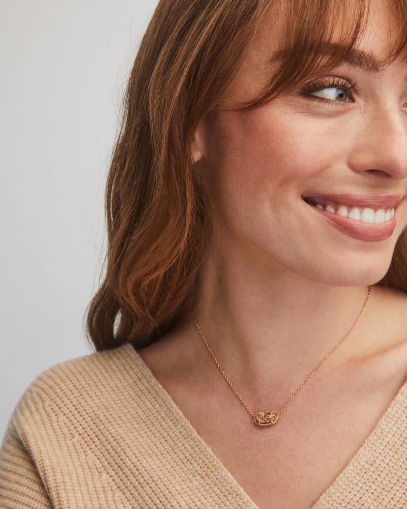 Elisa Pendant Necklace in Rose Gold image number 1