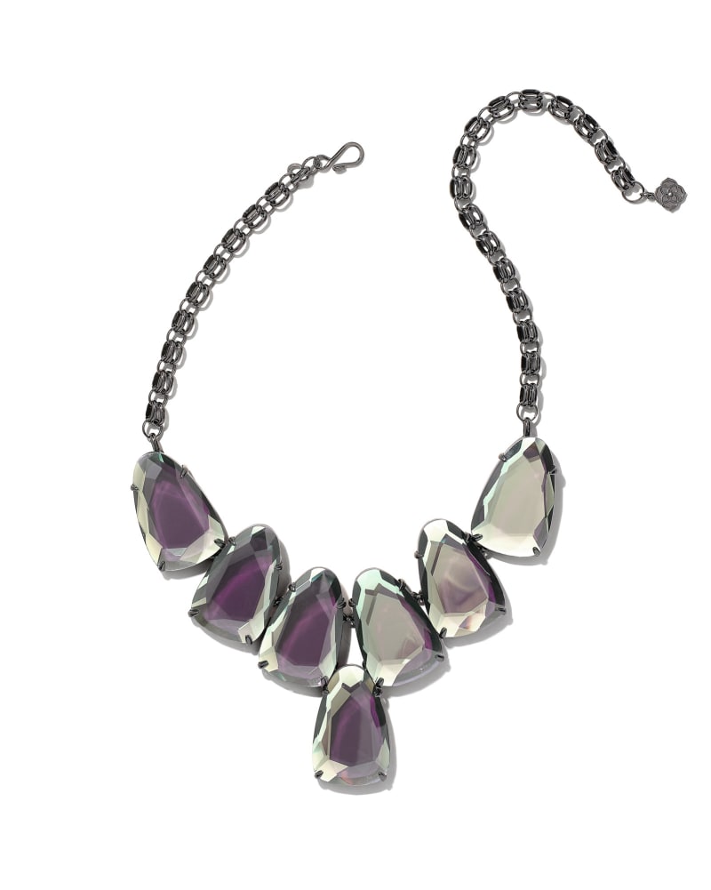 Harlow Statement Necklace in Gunmetal image number 0