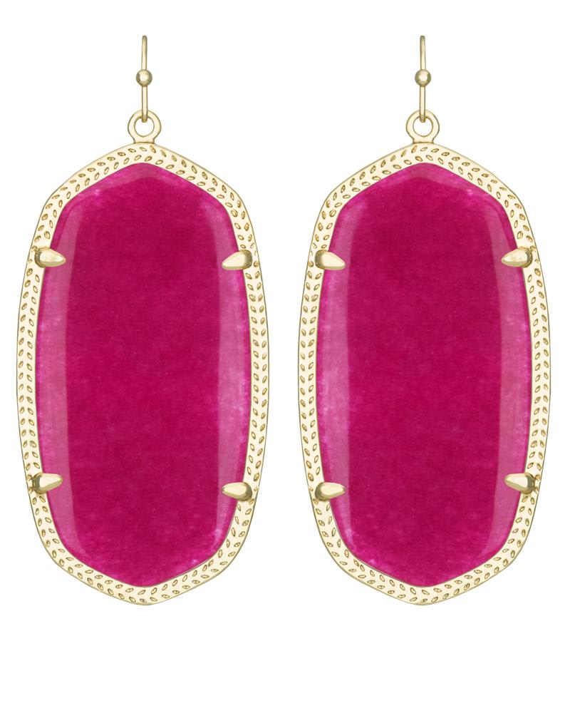 Danielle Earrings in Fuchsia Jade image number 0