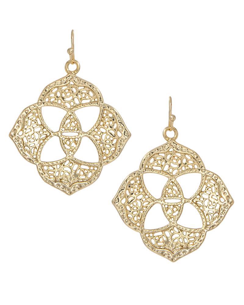 Dawn Medallion Earrings in Gold image number 0