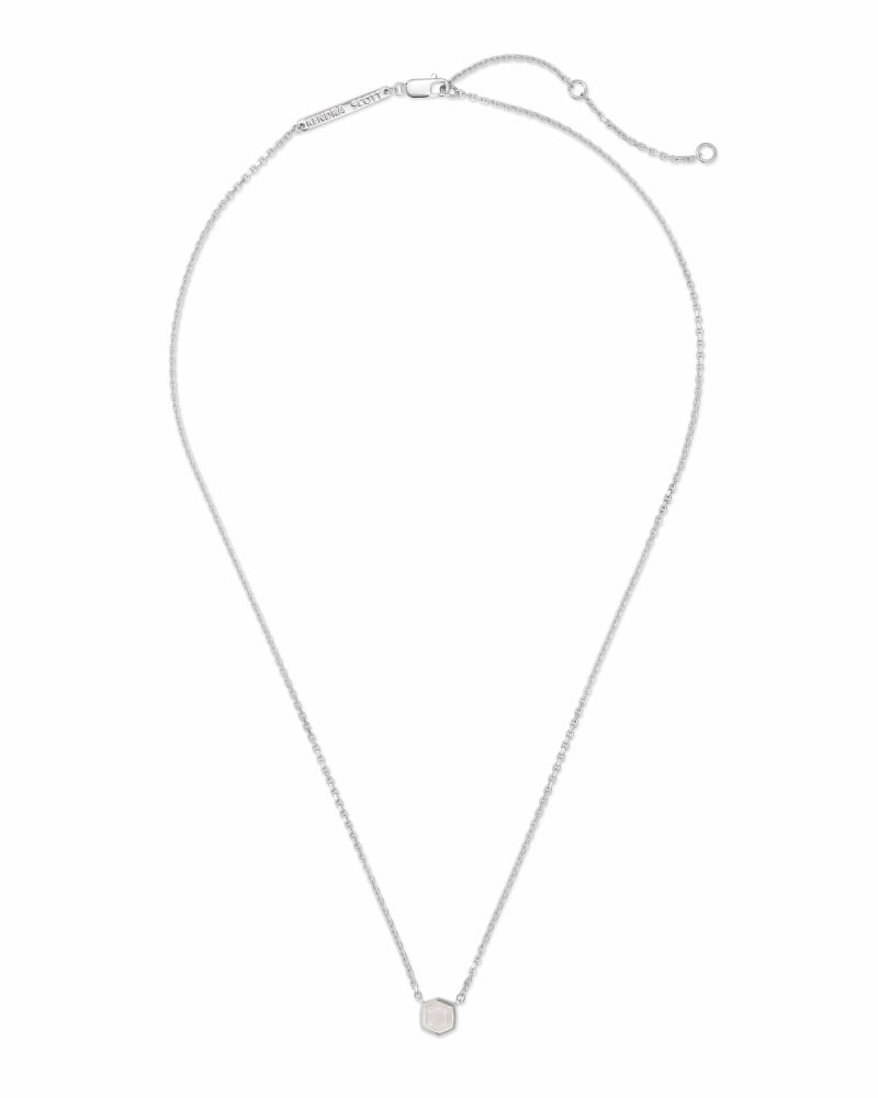 Davie Sterling Silver Pendant Necklace in Rainbow Moonstone image number 1