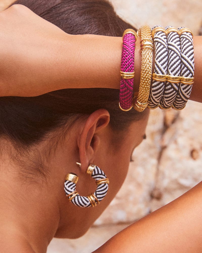 Maya Cuff Bracelet in Gold image number 1