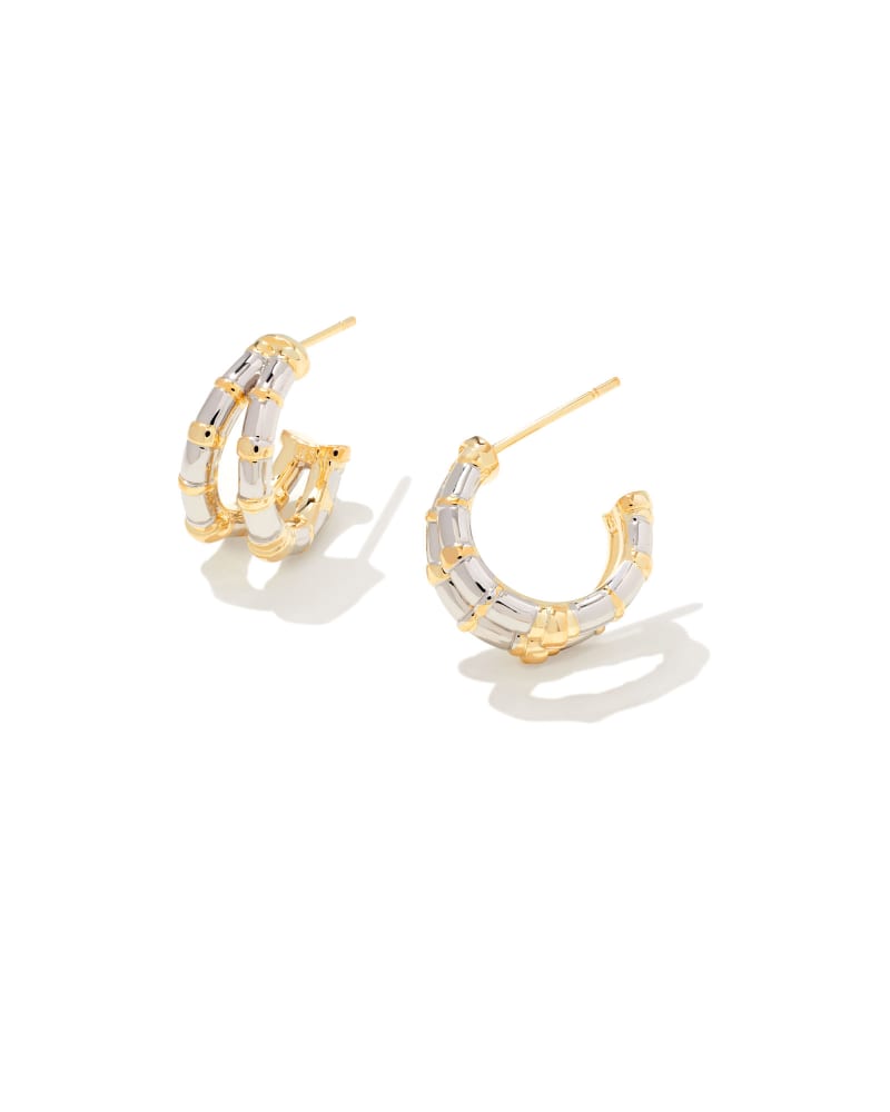 Essie Huggie Earrings in Mixed Metal image number 0