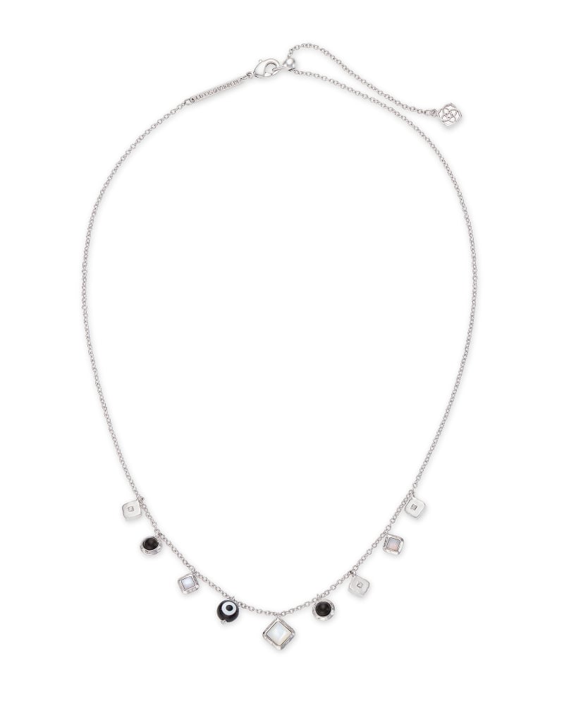 Gemma Silver Strand Necklace in Neutral Mix image number 1
