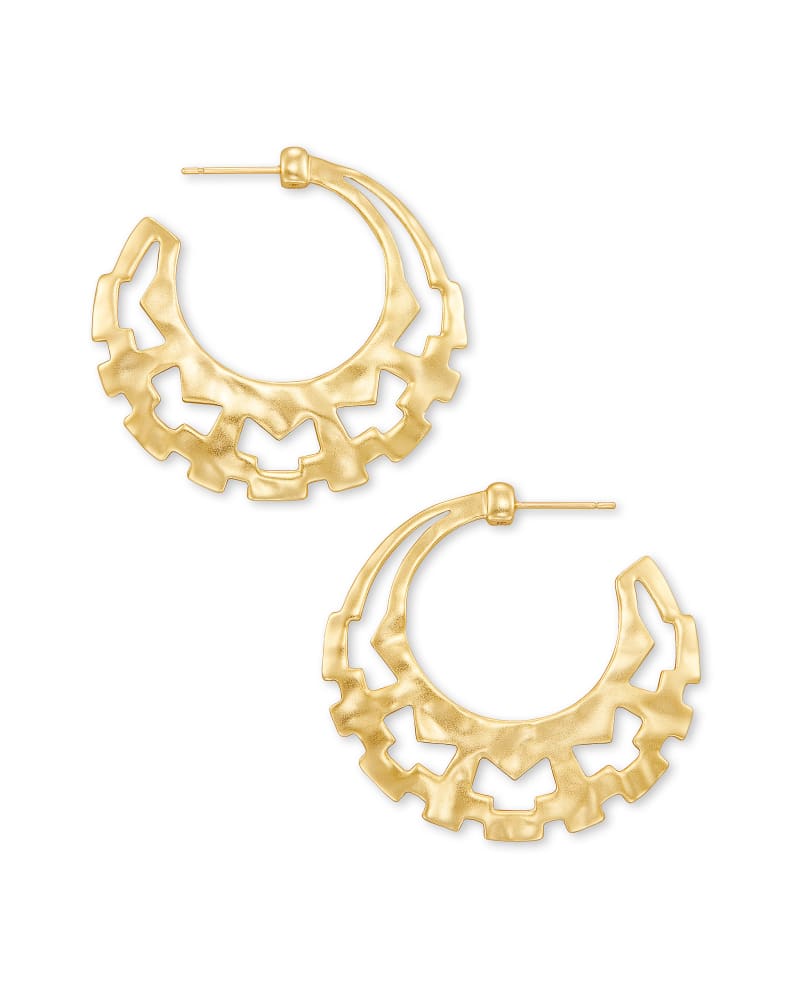 Shiva Hoop Earrings in Gold image number 0