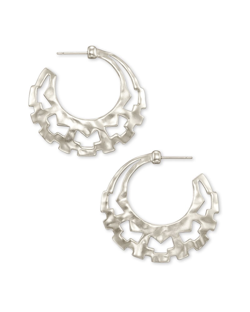 Shiva Hoop Earrings in Silver image number 0