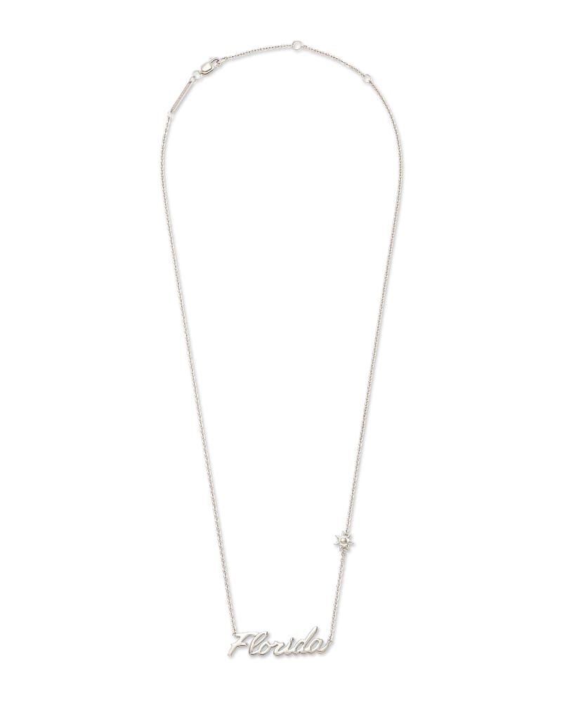 Florida Pendant Necklace in Sterling Silver image number 1