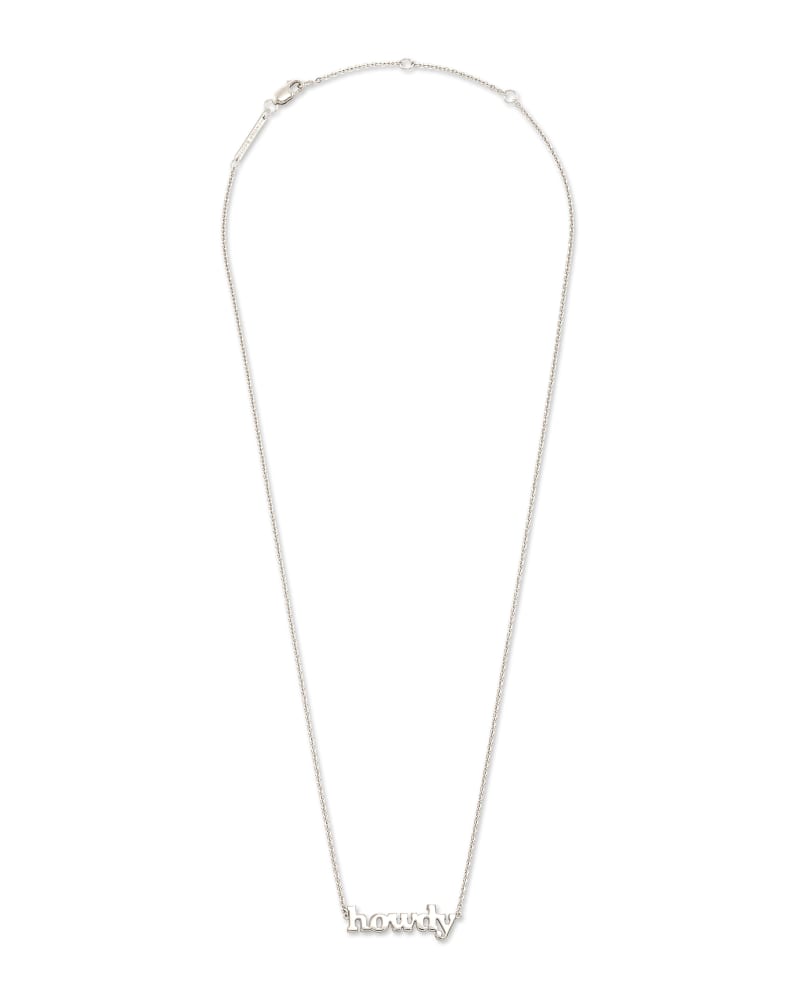 Howdy Pendant Necklace in Sterling Silver image number 1