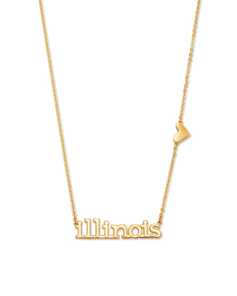 Illinois Pendant Necklace in 18k Yellow Gold Vermeil image number 0