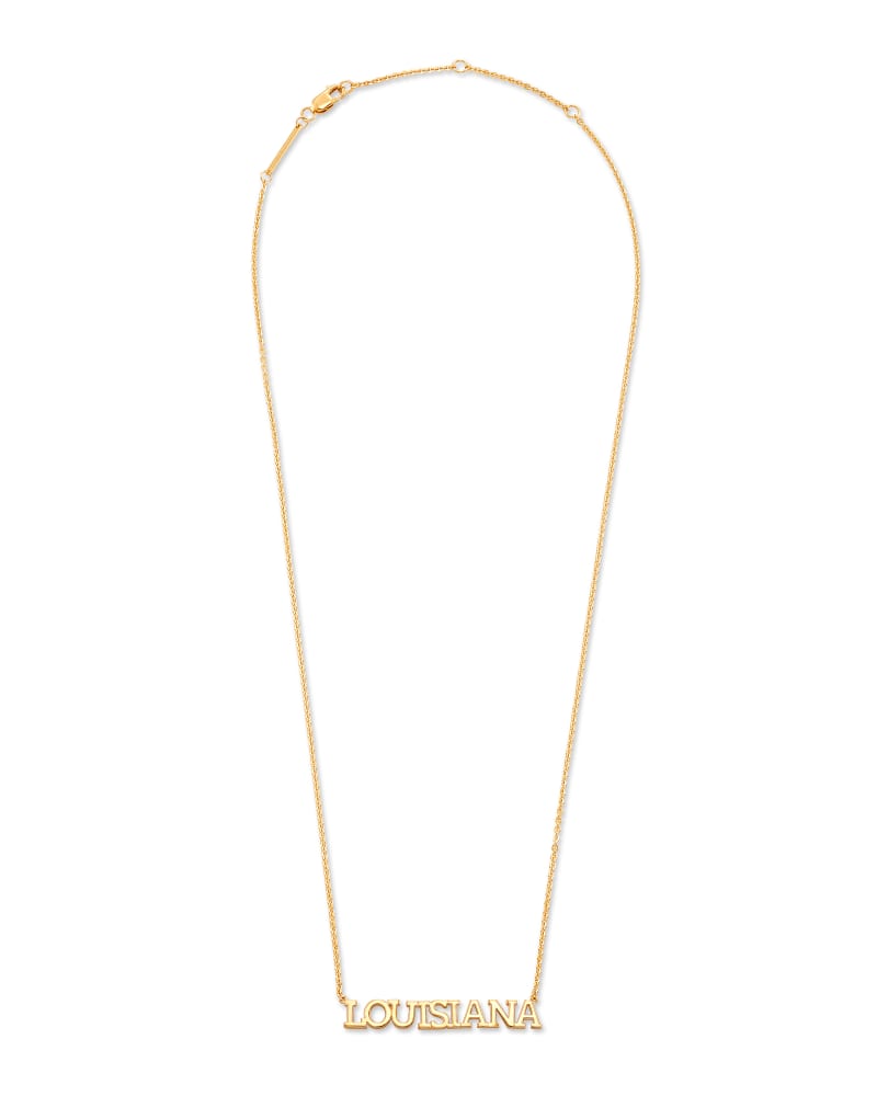Louisiana Pendant Necklace in 18k Yellow Gold Vermeil image number 1