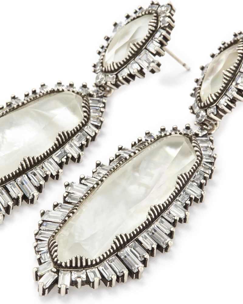 Katrina Statement Earrings in Antique Silver image number 3