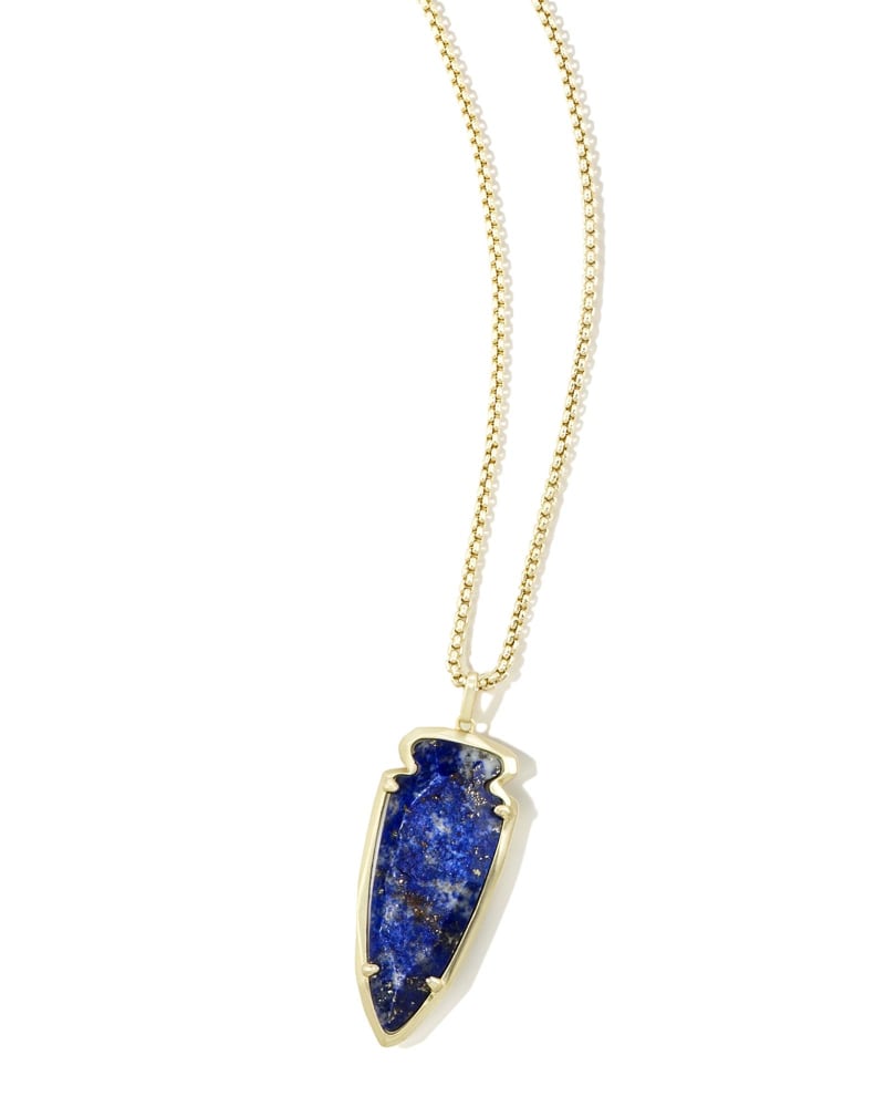 Kimmy Necklace in Raw Cut Lapis image number 0