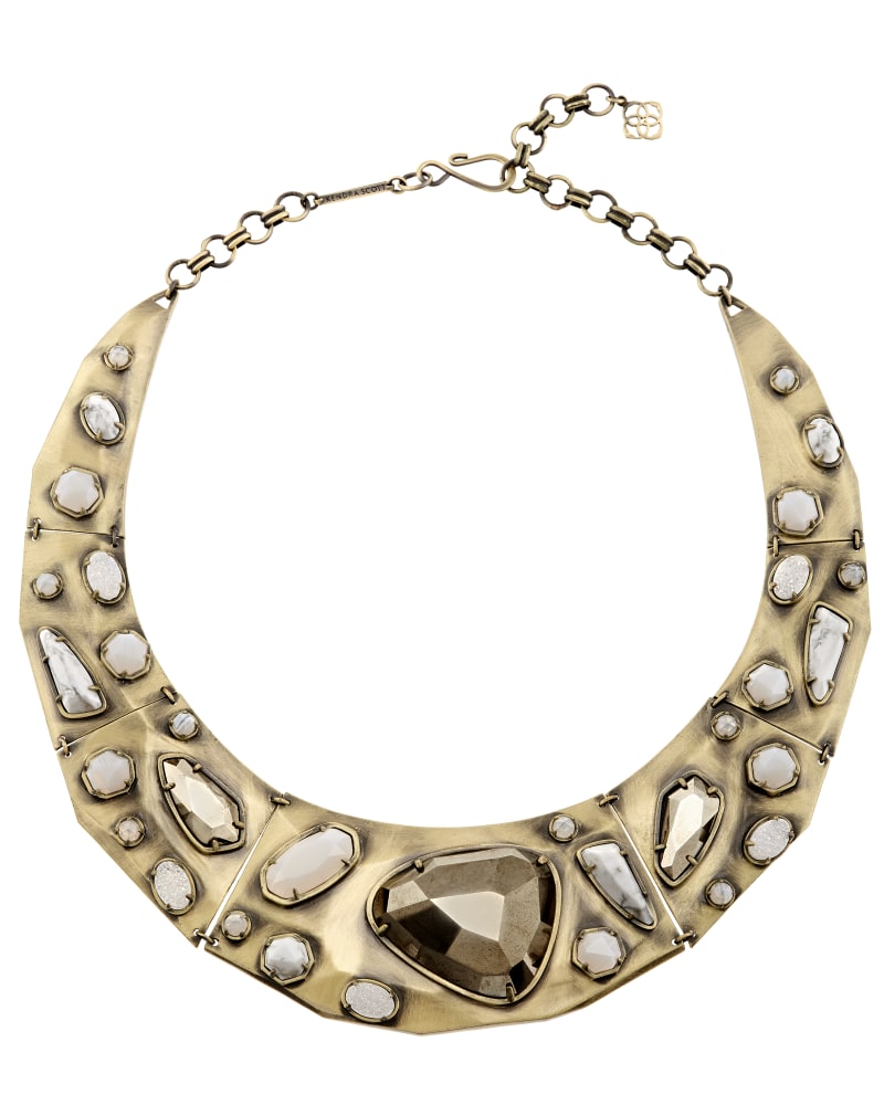 Mira Necklace in Pyrite Mosaic image number 0