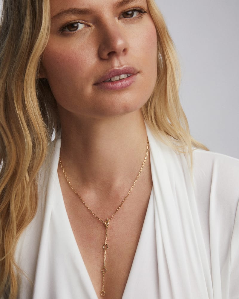 Andi Y Necklace in Gold image number 1