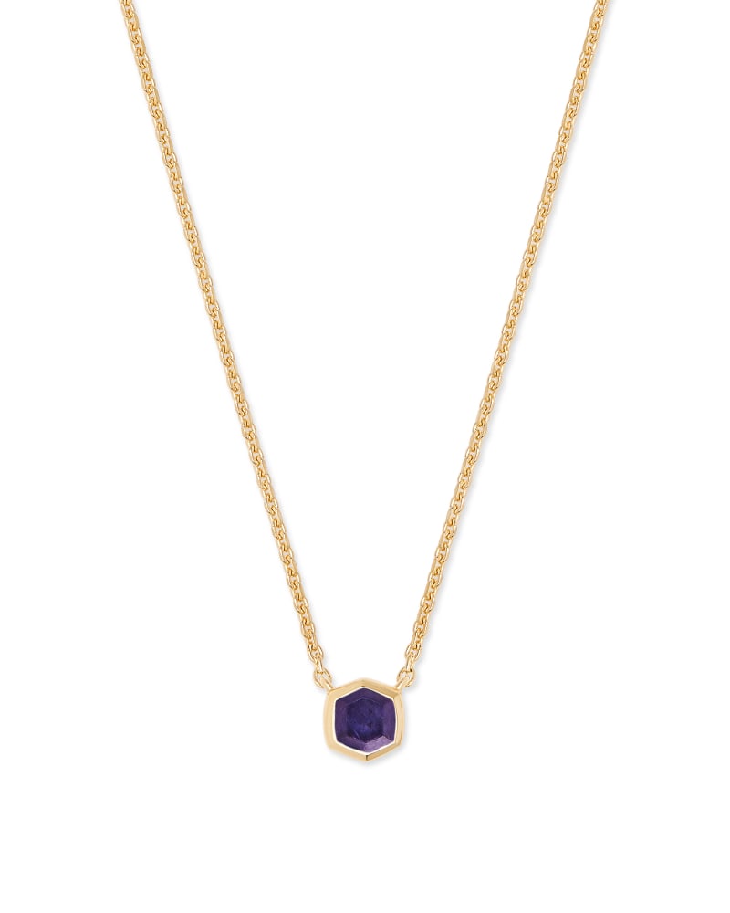 Davie 18K Gold Vermeil Pendant Necklace in Blue Iolite image number 0