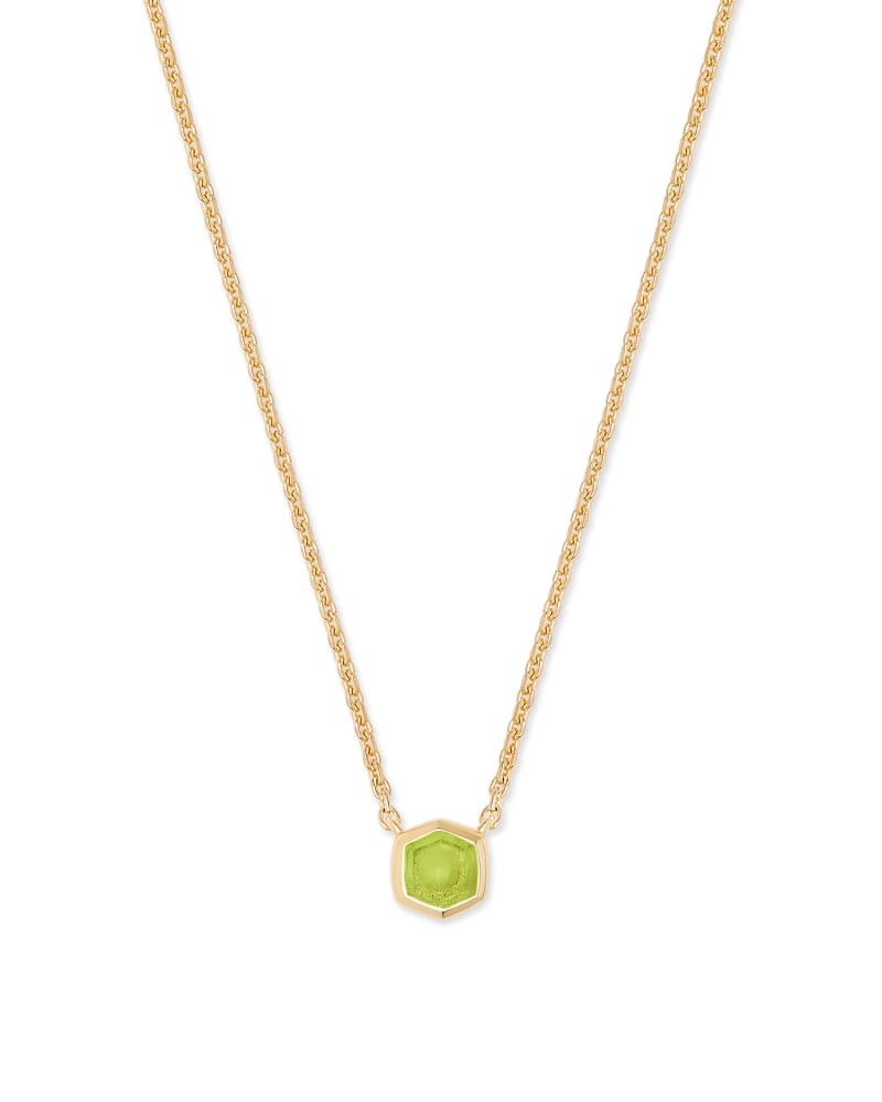 Davie 18K Gold Vermeil Pendant Necklace in Peridot image number 0
