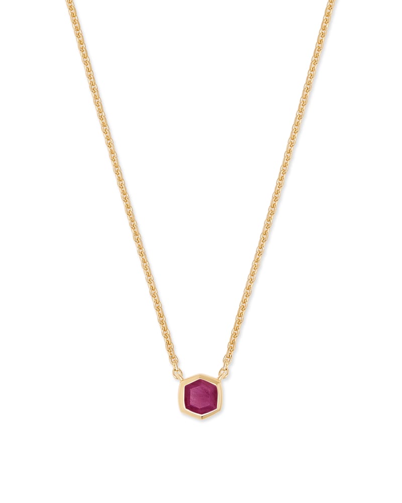 Davie 18K Gold Vermeil Pendant Necklace in Ruby image number 0