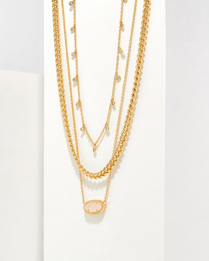 Elisa Necklace Layering Set in Gold image number 0