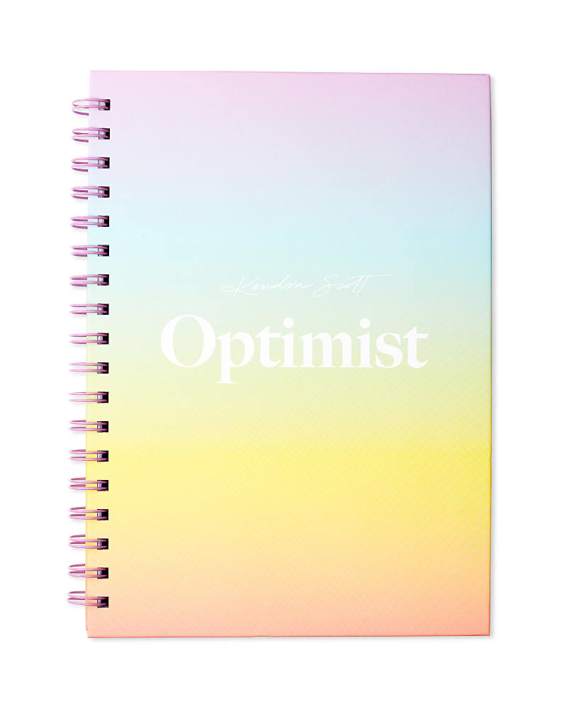 Optimist Spiral Notebook in Ombre Rainbow image number 0