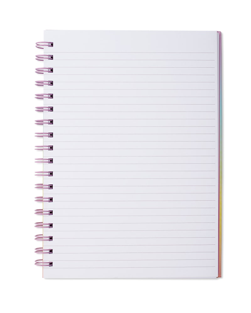 Optimist Spiral Notebook in Ombre Rainbow image number 1