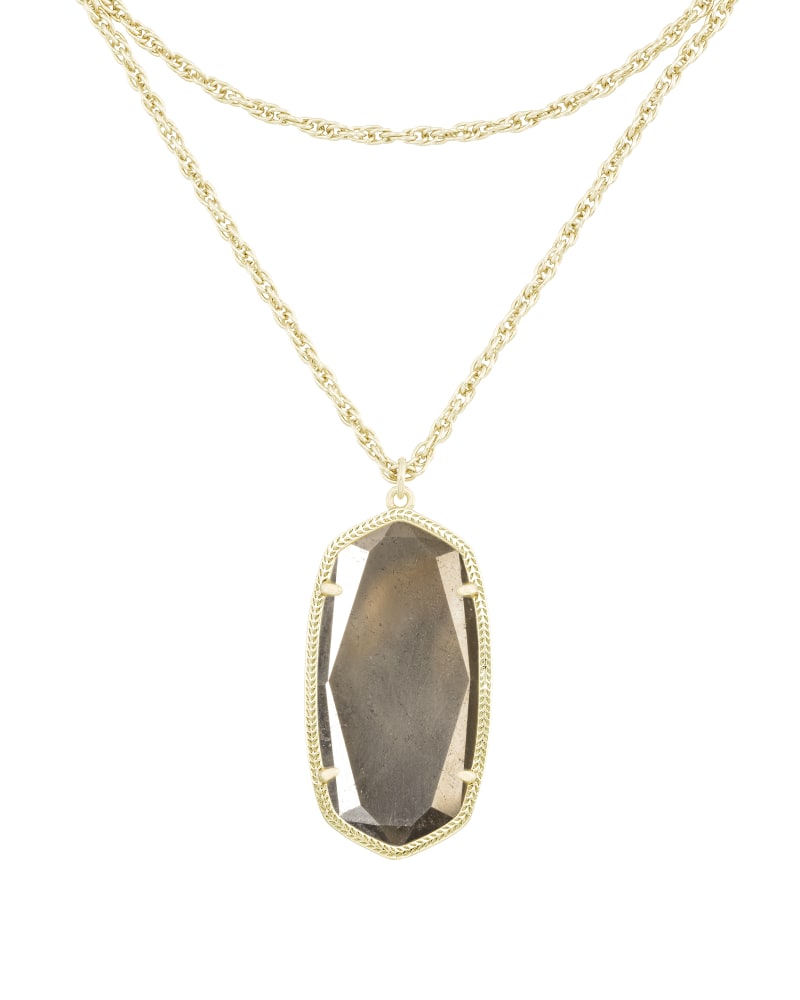 Rae Gold Necklace in Pyrite image number 1