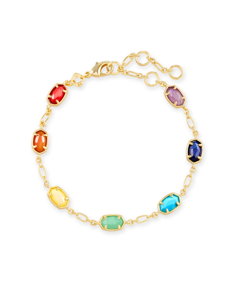 Emilie Gold Link Bracelet in Primary Mix | Kendra Scott