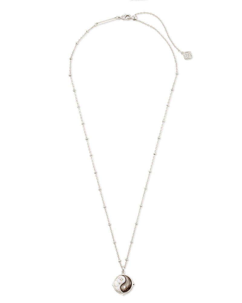 Yin Yang Silver Pendant Necklace in Neutral Mix | Kendra Scott