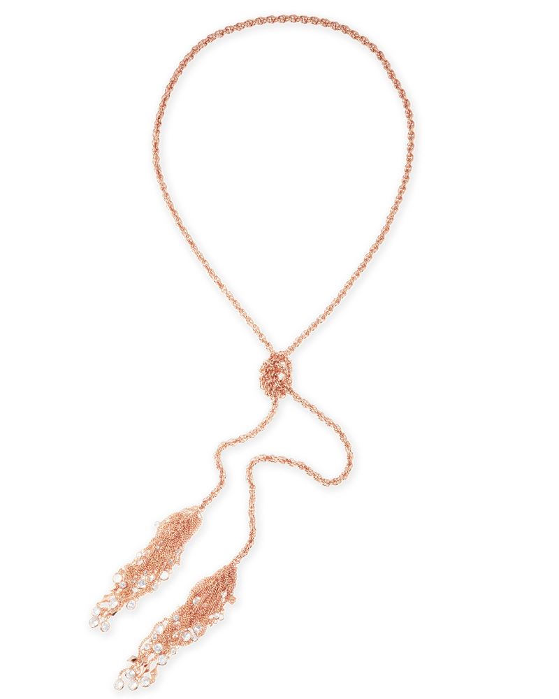 Sloan Rose Gold Lariat Necklace | Kendra Scott Jewelry