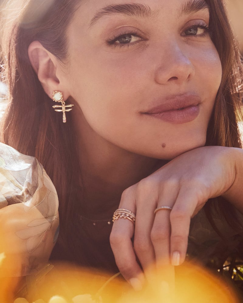 Devin Gold Statement Earrings in Pastel Mix Kendra Scott