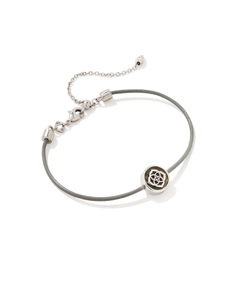 Stamped Dira Silver Bracelet in Black Mother-Of-Pearl image number 0