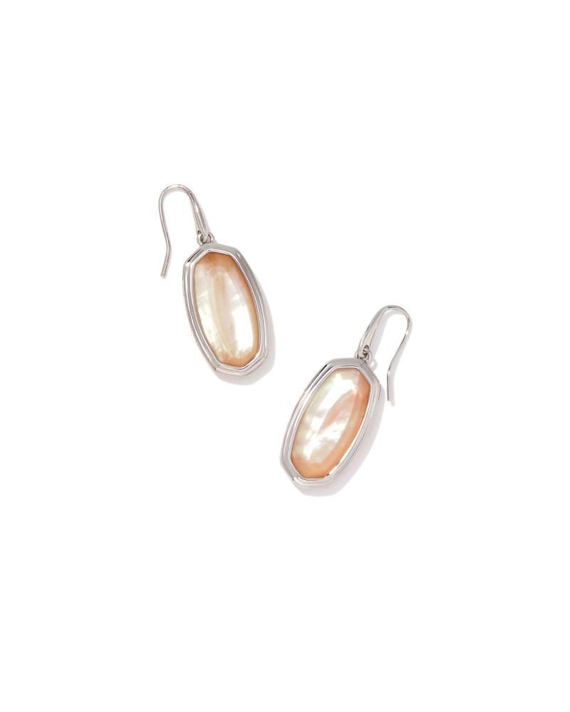 Framed Dani Silver Drop Earrings in Golden Abalone image number 0
