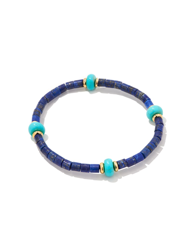 Insley Gold Stretch Bracelet in Blue Lapis image number 0