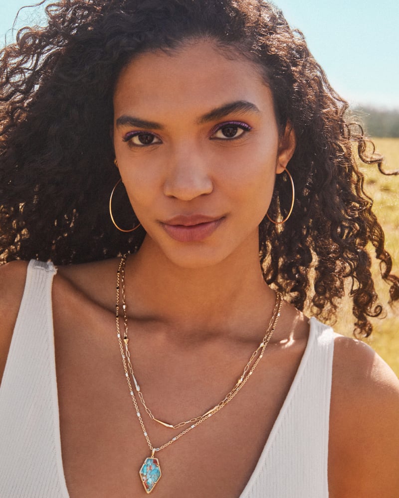 Keeley Hoop Earrings in 18k Gold Vermeil image number 2