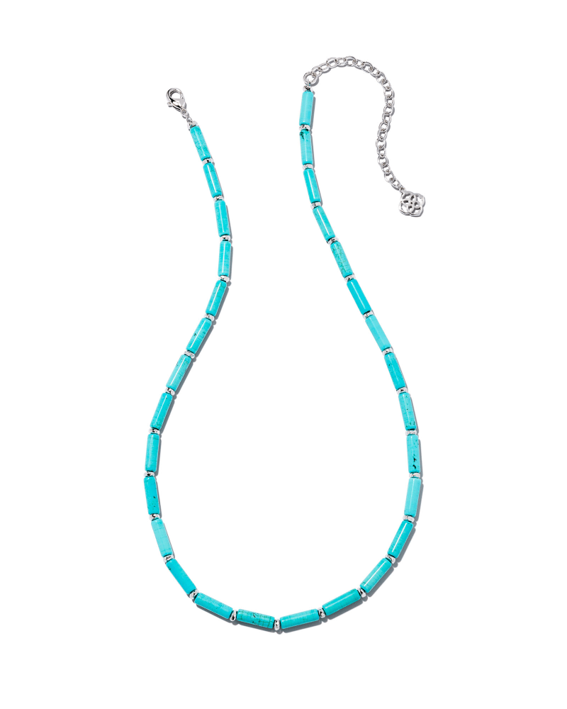 Ember Silver Strand Necklace in Variegated Turquoise Magnesite image number null