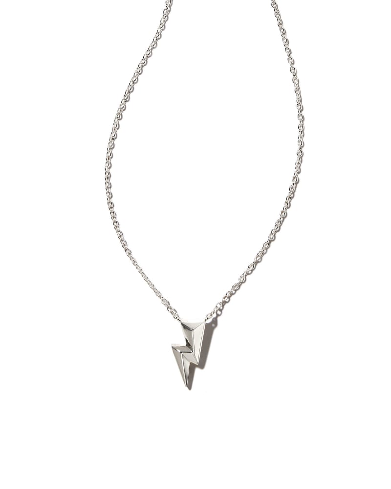 Bolt Pendant Necklace in Silver image number 0