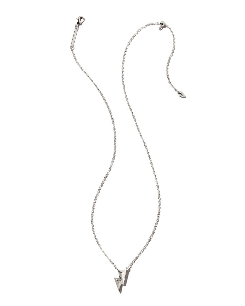 Bolt Pendant Necklace in Silver image number 1