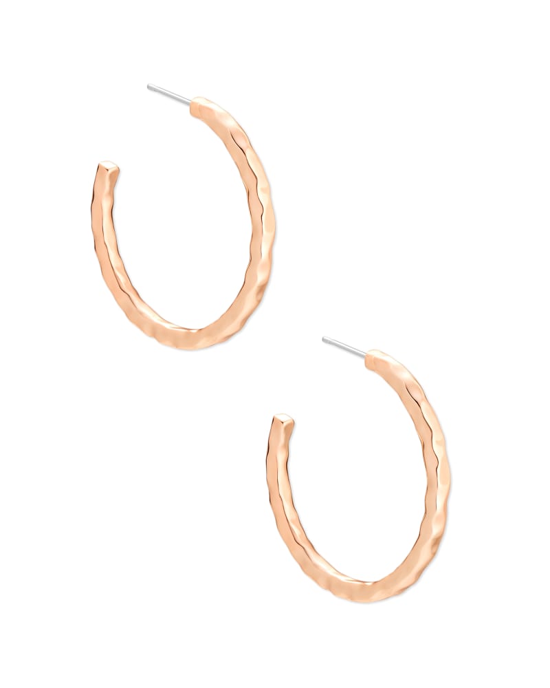 Zorte Small Hoop Earrings in Rose Gold image number 0