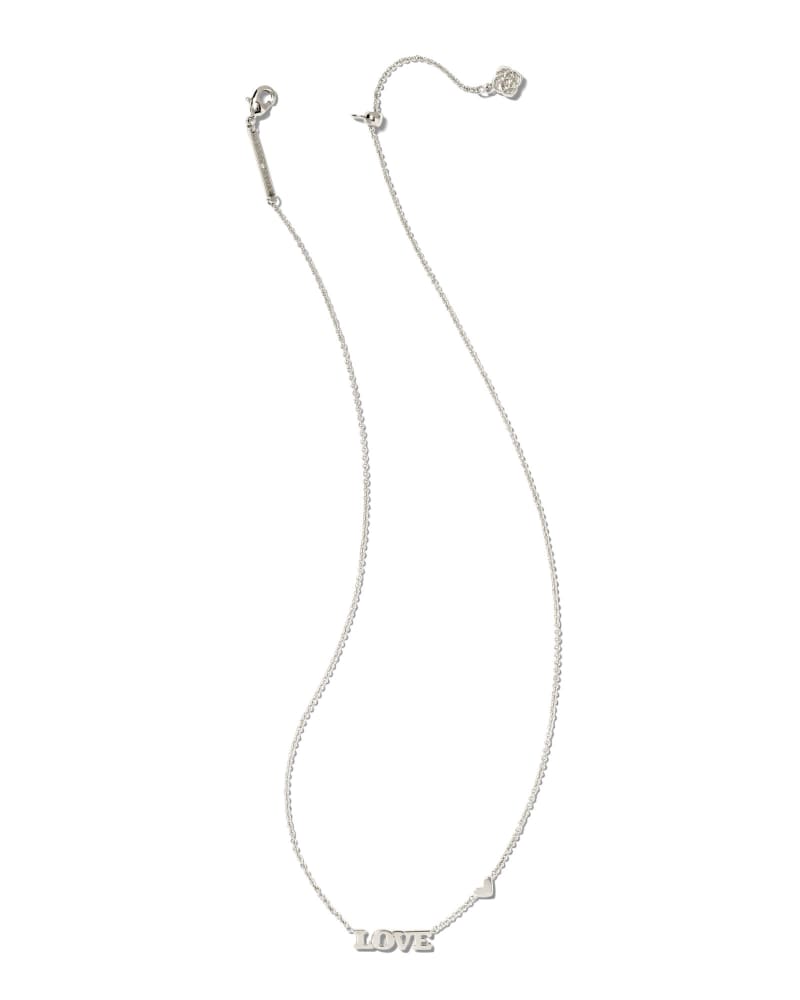 Love Pendant Necklace in Silver image number 1