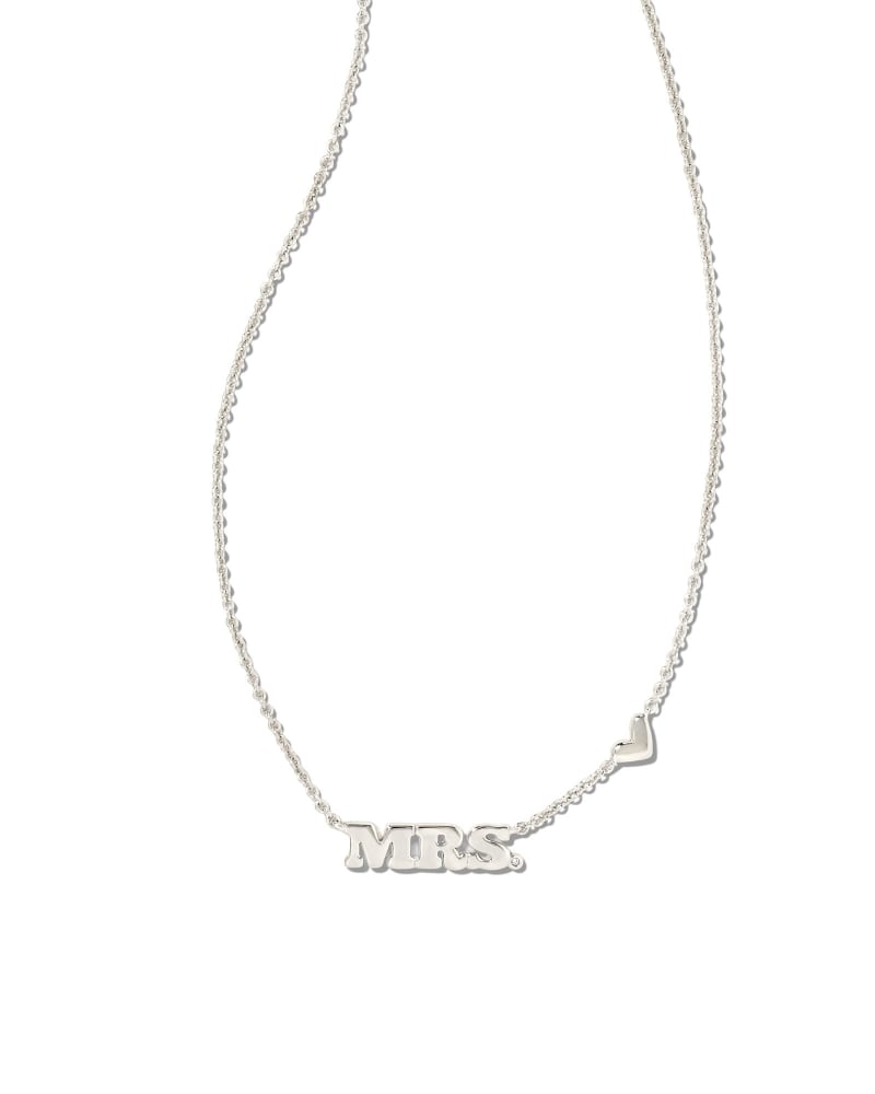 Mrs. Pendant Necklace in Silver image number 0